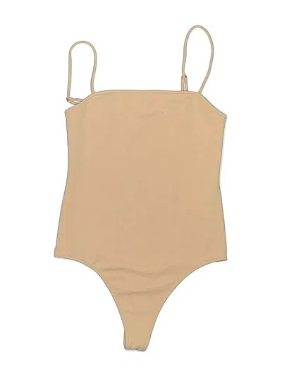 Pre-owned Show Me Your Mumu Bodysuit In Tan