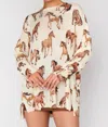 Show Me Your Mumu Bonfire Knit Sweater In Wild Horses In Neutral