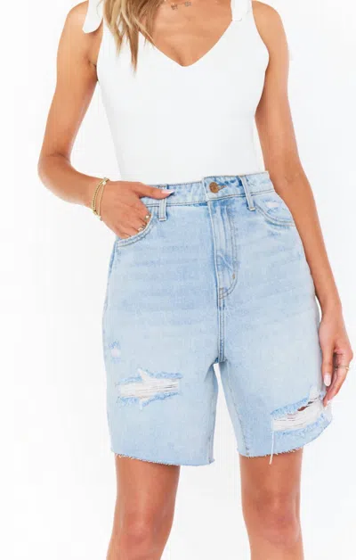 SHOW ME YOUR MUMU BRENTWOOD SHORT IN LIGHT VINTAGE BLUE