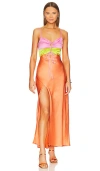 Show Me Your Mumu Calloway Cut Out Dres In Tangerine