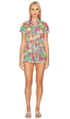 Show Me Your Mumu Cannon Romper In Bright Floral