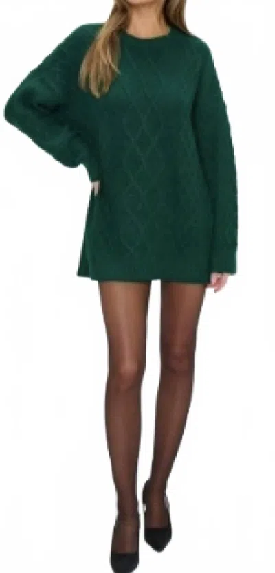Show Me Your Mumu Canyon Tunic Sweater In Emerald In Green