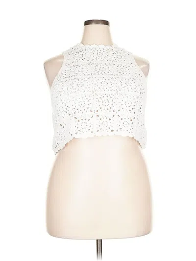 Pre-owned Show Me Your Mumu Cardigan Sweater In White