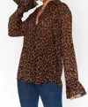 Show Me Your Mumu Carmela Top In Leopard Latte In Multi