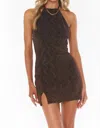 Show Me Your Mumu Casino Mini Dress In Squiggle Sparkle Knit In Multi