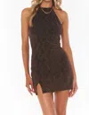 Show Me Your Mumu Casino Mini Dress In Squiggle Sparkle Knit In Multi