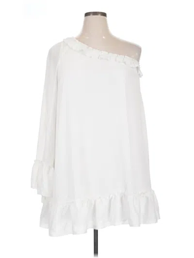 Pre-owned Show Me Your Mumu Casual Dress In White