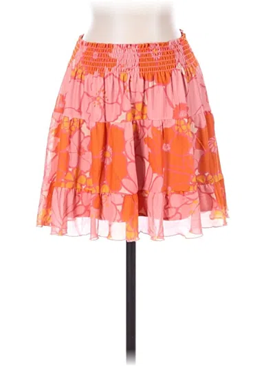 Pre-owned Show Me Your Mumu Casual Skirt In Orange