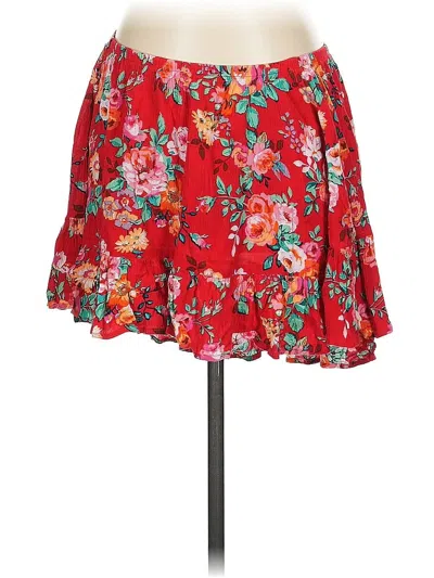 Pre-owned Show Me Your Mumu Casual Skirt In Red
