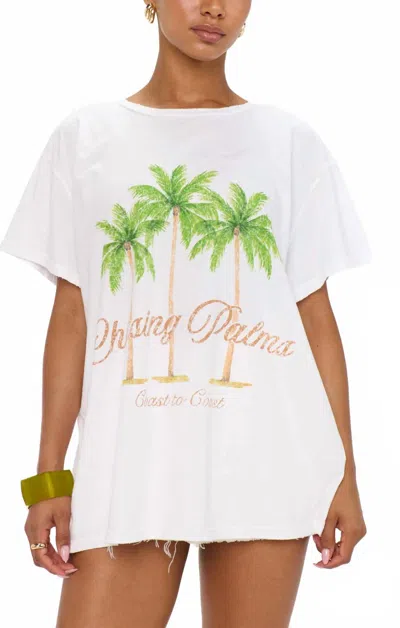 Show Me Your Mumu Chasing Palms Tee In White