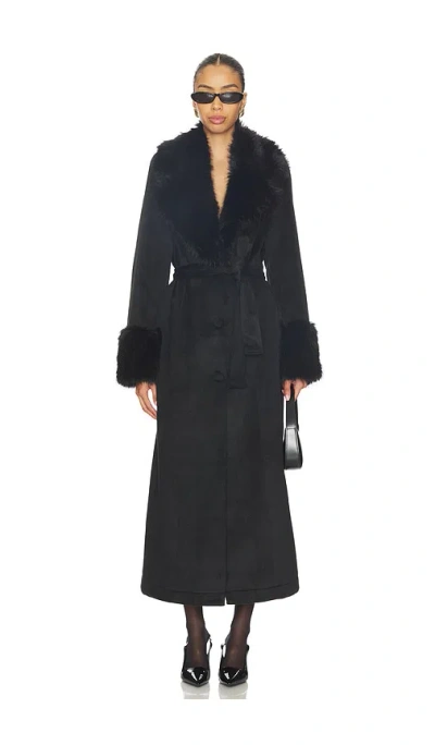 Show Me Your Mumu Checkroom Coat In Black