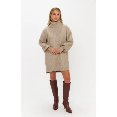 Show Me Your Mumu Chester Sweater Dress In Gray
