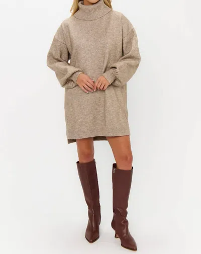 Show Me Your Mumu Chester Sweater Dress In Oatmeal Knit In Neutral