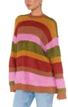 Show Me Your Mumu Chilly Hutch Sweater In Multi Stripe In Multi