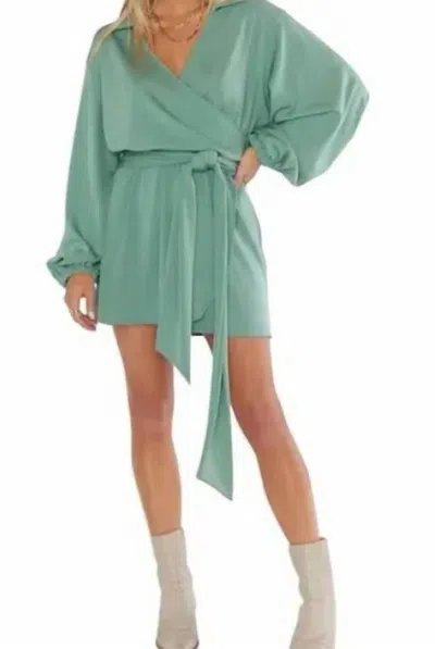 Show Me Your Mumu Chole Mini Dress In Green
