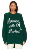 Show Me Your Mumu Classic Crewneck Sweater In Green