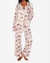 Show Me Your Mumu Classic Horses Pajamas Set In Country Horses Jersey In Multi