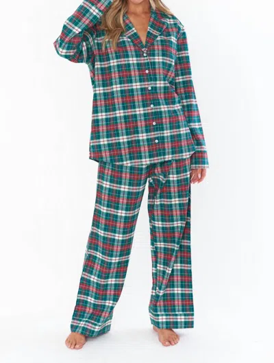 Show Me Your Mumu Classic Pajama In Plaid In Multi
