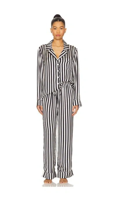 Show Me Your Mumu Classic Pj Set In Blue