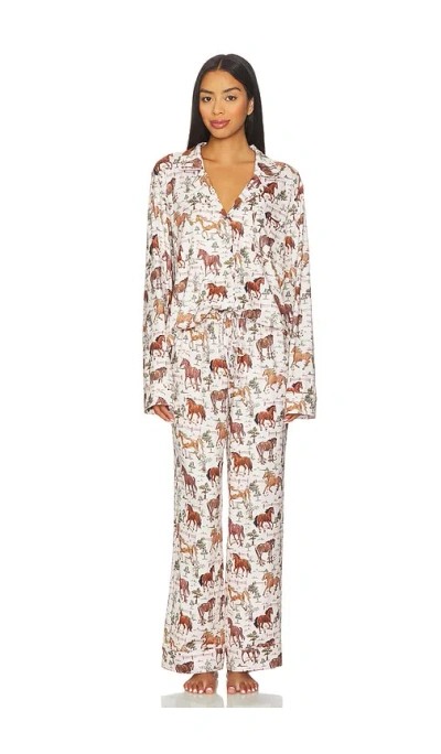 Show Me Your Mumu Classic Pj Set In Gold