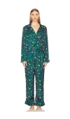 Show Me Your Mumu Classic Pj Set In Festive Lights Silky In Festive Lights Silky