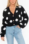 Show Me Your Mumu Clemmie Cardigan In Polka Dot Knit