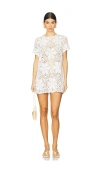 Show Me Your Mumu Cleo Coverup In Salty Floral Crochet In White