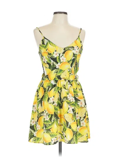 Pre-owned Show Me Your Mumu Cocktail Dress In Yellow