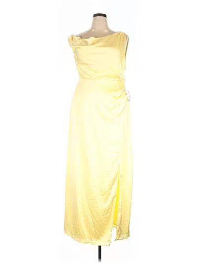 Pre-owned Show Me Your Mumu Cocktail Dress In Yellow