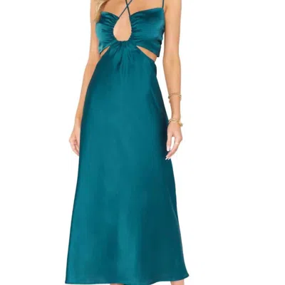 Show Me Your Mumu Codie Cut Out Dress In Jade Luxe In Blue