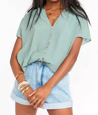 Show Me Your Mumu Cosmic Tunic In Sage In Blue