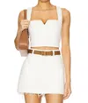 Show Me Your Mumu Crossroads Corset Top In Seasalt In White