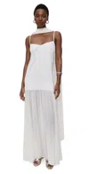 Show Me Your Mumu Dalia Maxi Dress Ivory Luxe Satin