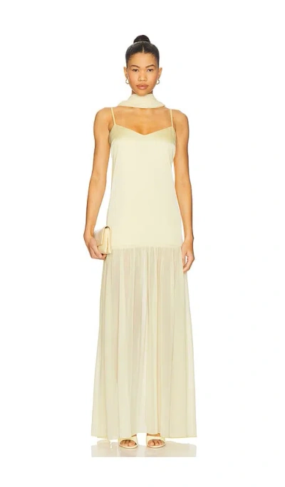 Show Me Your Mumu Dalia Maxi Dress In Neutral
