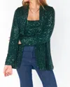 Show Me Your Mumu Dance Blazer In Emerald Sequins In Multi