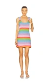 Show Me Your Mumu Day Trip Dress In Solar Crochet