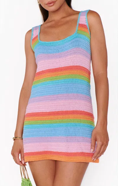 SHOW ME YOUR MUMU DAY TRIP DRESS IN SOLAR CROCHET