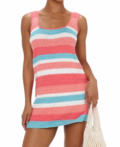 Show Me Your Mumu Day Trip Sleeveless Dress In Cabana Stripe In Pink