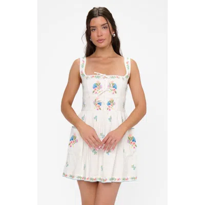 Show Me Your Mumu Demi Mini Dress In White