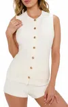 Show Me Your Mumu Devin Shorts In White Delight Knit In White
