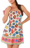 Show Me Your Mumu Dixie Mini Dress In Rainbow Reef In Neutral