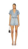 Show Me Your Mumu Dolly Romper In Blue