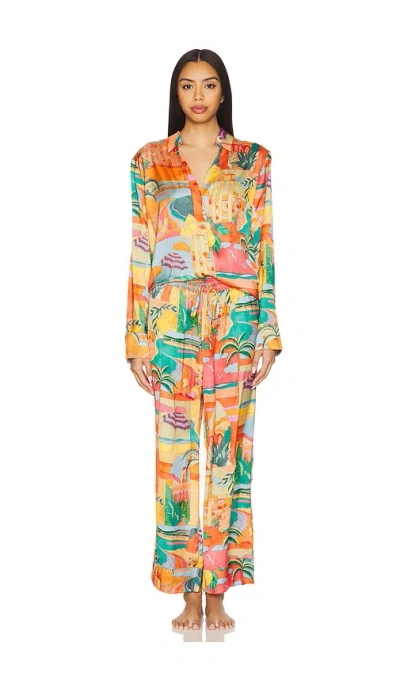Show Me Your Mumu Early Night Pj Set In Postcards