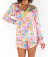 SHOW ME YOUR MUMU EARLY RISER PJ SET CANDY CRUSH IN MULTI