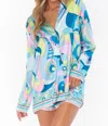 Show Me Your Mumu Early Riser Pj Set In Go Go Silky In Multi