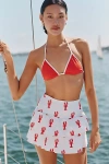 Show Me Your Mumu Ellie Skort In Lobster Embroidery