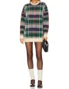 SHOW ME YOUR MUMU EMBER TUNIC SWEATER IN HOLIDAY PLAID