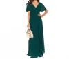 Show Me Your Mumu Emily Empire Maxi Dress In Emerald Green In Green