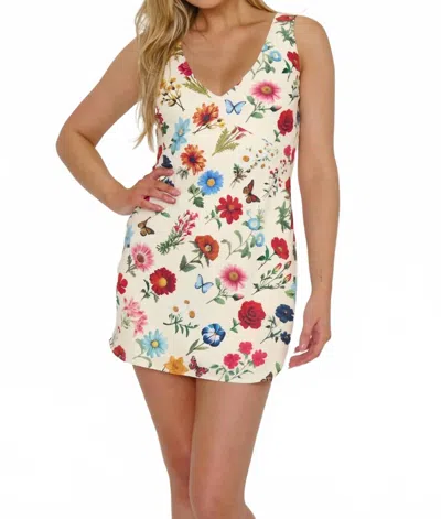 Show Me Your Mumu Emily Mini Dress In French Floral In Multi