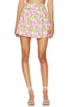 Show Me Your Mumu Fiona Skirt In Fresh Floral In Multi